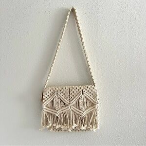 Hawaiian Boho Chic Macrame Bag NWT